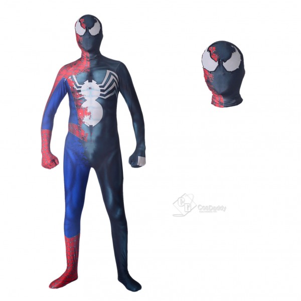 Halloween Raimi Half Venom Cosplay Costume Spider ...