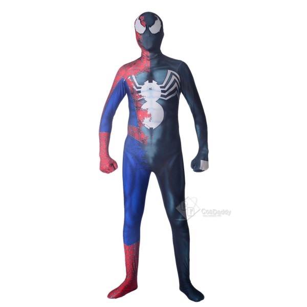 Halloween Raimi Half Venom Cosplay Costume Spider Bodysuit Adult/Kids