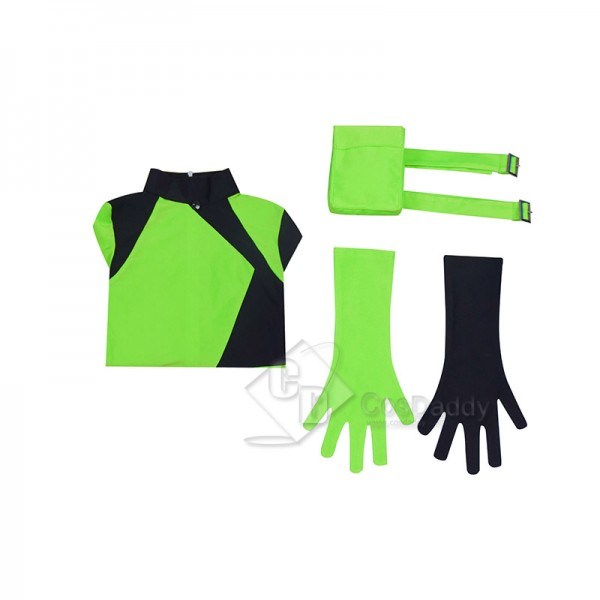 Kim Possible Shego Cosplay Costume Adults Jumpsuit Bodysuit Halloween Outfit