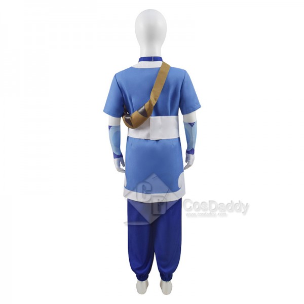 Avatar: The Last Airbender Katara Cosplay Costume Blue Outfit Halloween Suit For Kids