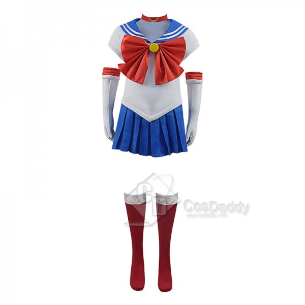 Anime Sailor Moon Tsukino Usagi Cosplay Costume Kids Girls Dress Halloween Gift