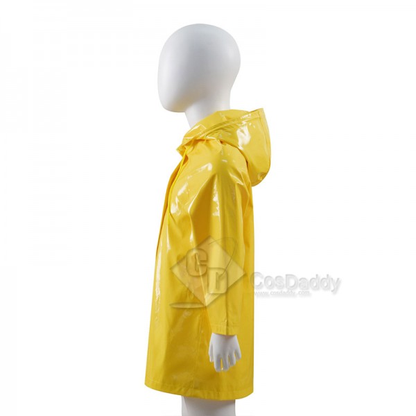 2009 Movie Coraline Cosplay Costume Yellow Raincoat Kids Coat