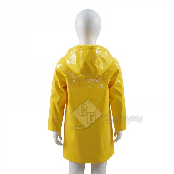 2009 Movie Coraline Cosplay Costume Yellow Raincoat Kids Coat