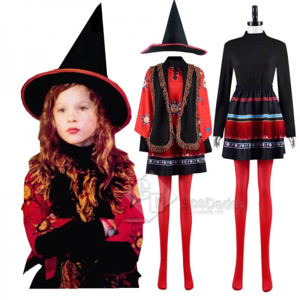 Hocus Pocus Dani Dennison Costumes Adults Kids Dani Cosplay Skirt with Hat