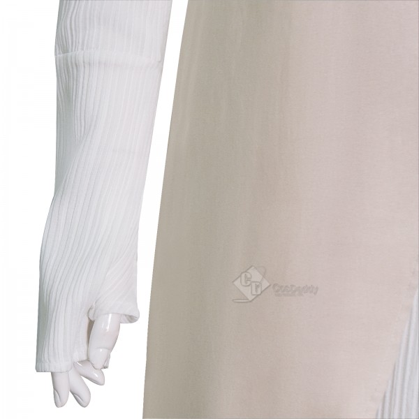 Cosdaddy Andor Mon Mothma Cosplay Costume Formal White Halloween Outfit 