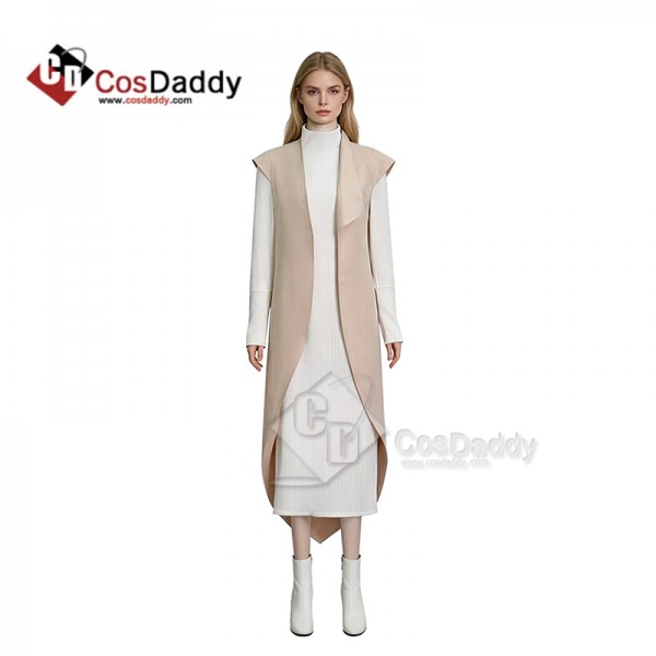 Cosdaddy Andor Mon Mothma Cosplay Costume Formal White Halloween Outfit 