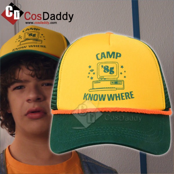Stranger Things Dustin Hat Camp Know Where Things Trucker Baseball Cap For Kids