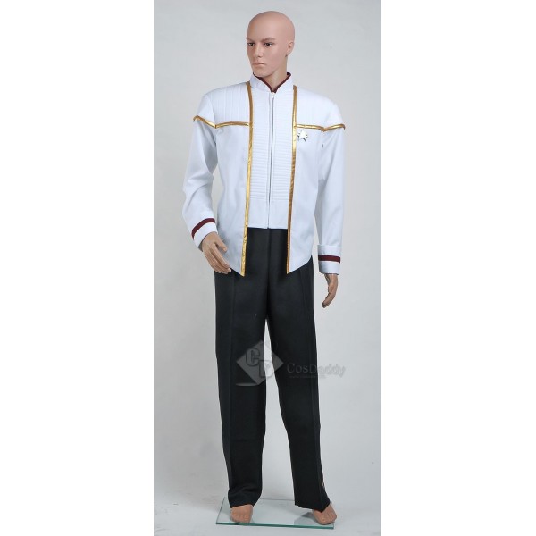 Star Trek TNG Insurrection Nemesis Jean-Luc Picard White Gold  Uniform