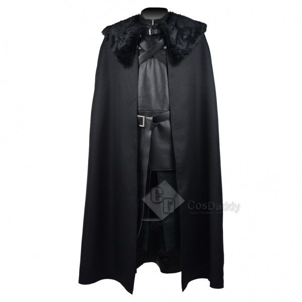 Game of Thrones  Jon Snow Night's Watch  Black Coat Suit Costume