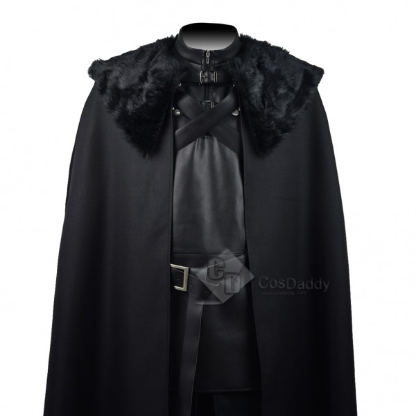 Game of Thrones  Jon Snow Night's Watch  Black Coat Suit Costume