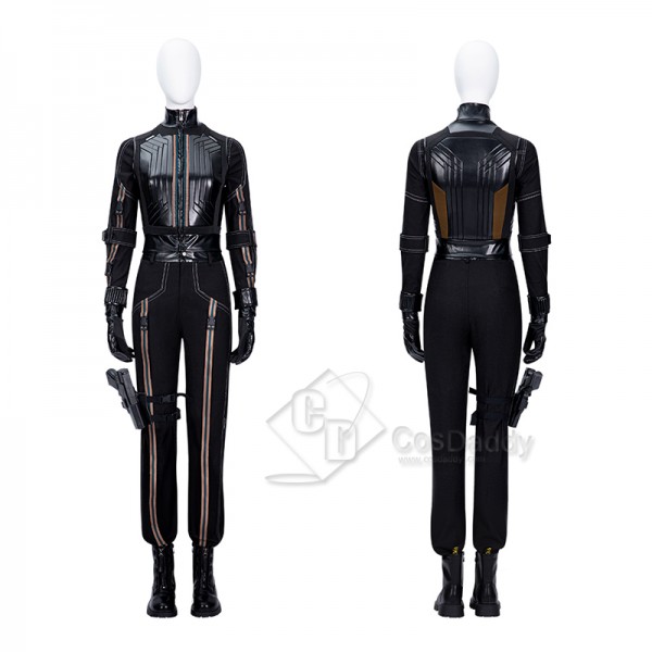 Black Widow And Hawkeye Yelena Belova Second Generation Cosplay Costume Black Suit