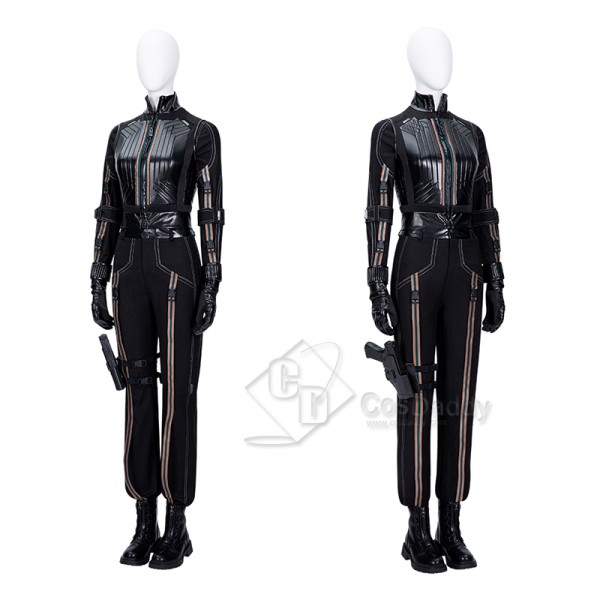 Black Widow And Hawkeye Yelena Belova Second Generation Cosplay Costume Black Suit