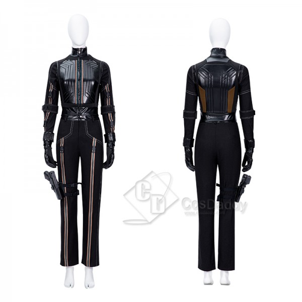 Black Widow And Hawkeye Yelena Belova Second Generation Cosplay Costume Black Suit