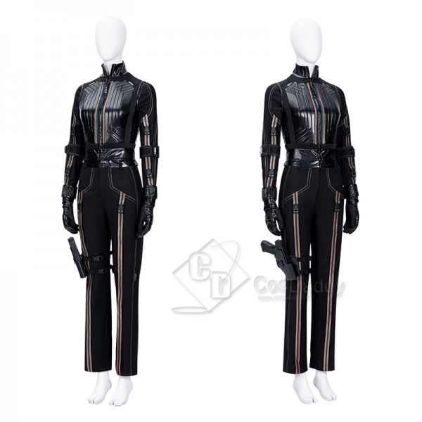 Black Widow And Hawkeye Yelena Belova Second Generation Cosplay Costume Black Suit