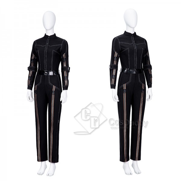 Black Widow And Hawkeye Yelena Belova Second Generation Cosplay Costume Black Suit