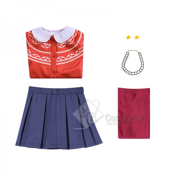 2022 Turning Red Mei Lee Cosplay Costume Children Kids Dress Suit