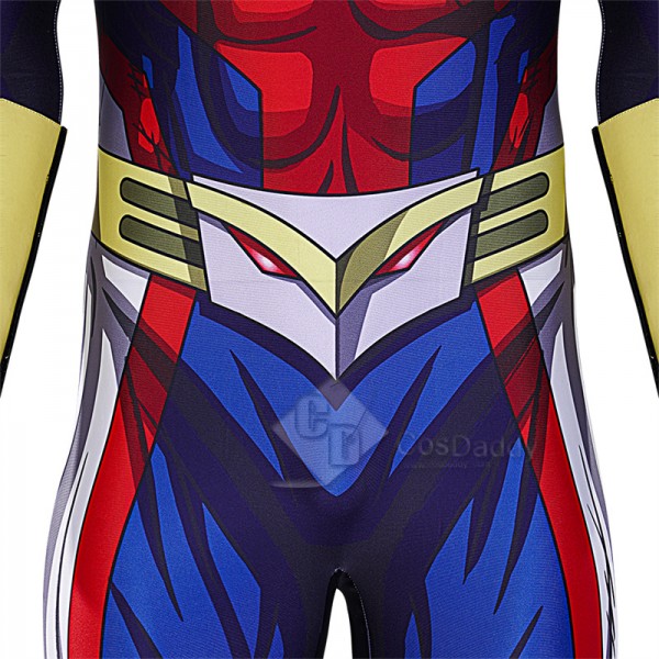 My Hero Academia All Might Toshinori Yagi Golden Age Hero Cosplay Costume Jumpsuit