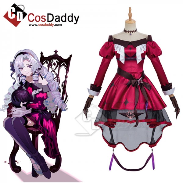 Virtual YouTuber hololiveGawr Gura Hyakumantenbara Salome VTuber Cosplay Costume Halloween Carnival Suit