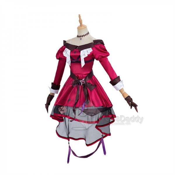 Virtual YouTuber hololiveGawr Gura Hyakumantenbara Salome VTuber Cosplay Costume Halloween Carnival Suit