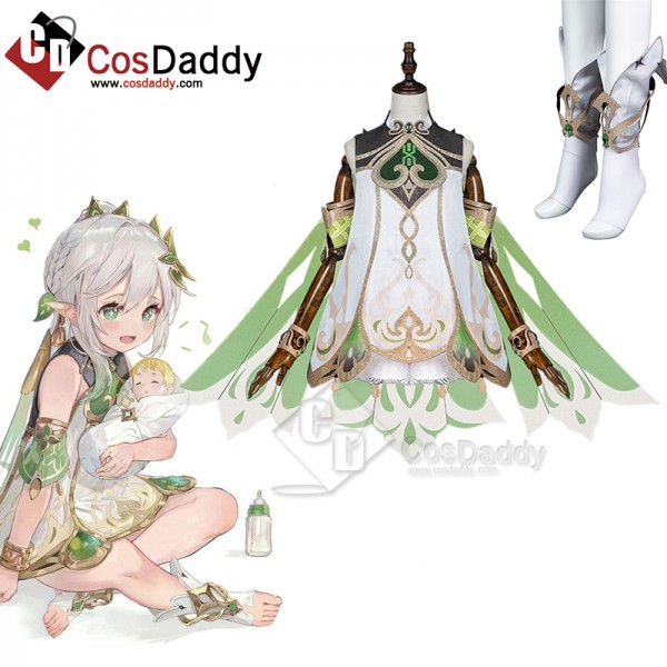 Genshin Impact Nahida Lesser Lord Kusanali Cosplay Costumes Anime Dress Halloween Carnival Suit