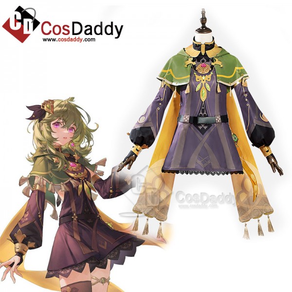 Genshin Impact Collei Cosplay Costume Gameplay NPC...