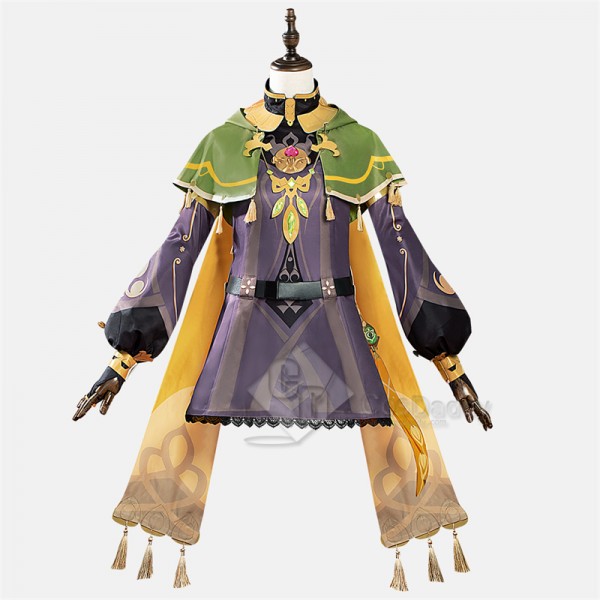 Genshin Impact Collei Cosplay Costume Gameplay NPC Dress Halloween Carnival Suit