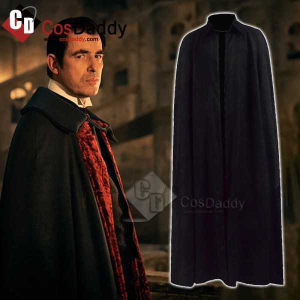 Dracula 2020 Velvet Black Cloak Cape Adults Cospla...