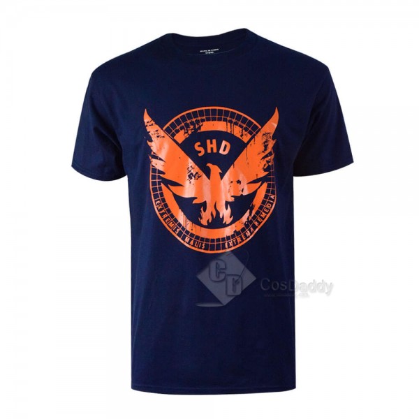 Cosdaddy Tom Clancy's The Division Shd T-shirts Blue Tee Adult