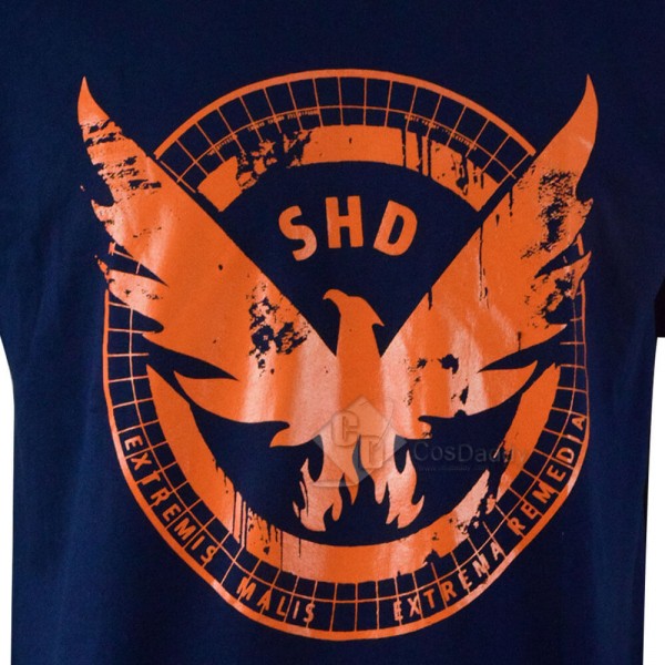 Cosdaddy Tom Clancy's The Division Shd T-shirts Blue Tee Adult