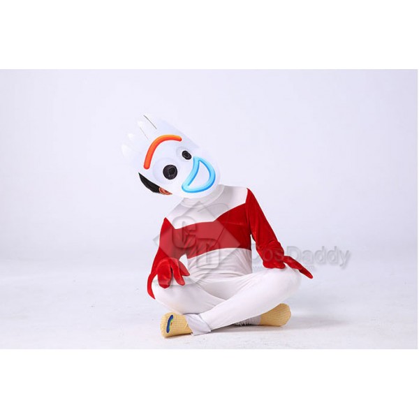 Disney Toy Story 4 Forky Costume Jumpsuit For Kids Halloween Party Cosplay