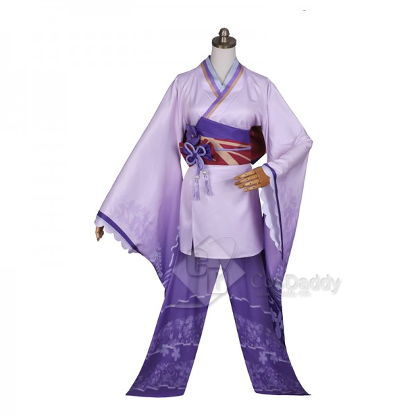 Genshin Impact Raiden Shogun Baal Cosplay Costume Gameplay Dress Purple Kimono Zhen Version