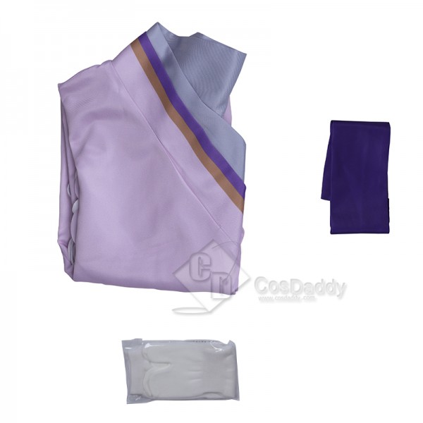 Genshin Impact Raiden Shogun Baal Cosplay Costume Gameplay Dress Purple Kimono Zhen Version