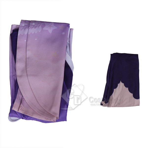 Genshin Impact Raiden Shogun Baal Cosplay Costume Gameplay Dress Purple Kimono Ying Version