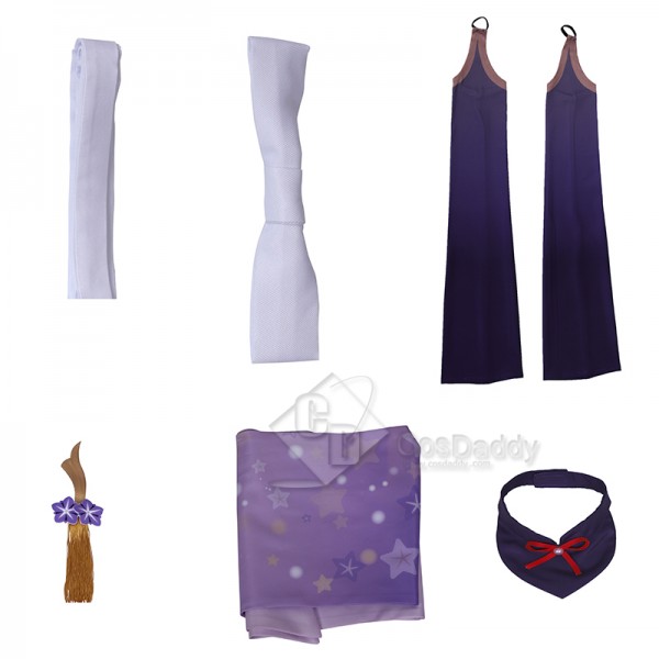 Genshin Impact Raiden Shogun Baal Cosplay Costume Gameplay Dress Purple Kimono Ying Version