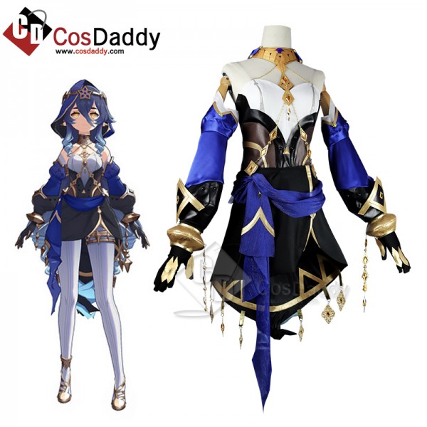 Anime Genshin Impact Sumeru Layla Cosplay Costume Halloween Party Suit