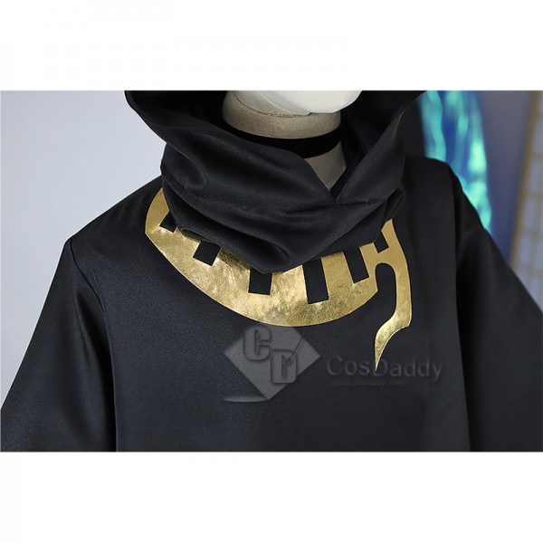 Anime Genshin Impact White Hair Boy Cyno Anubis Style Cosplay Costume Cape Suit