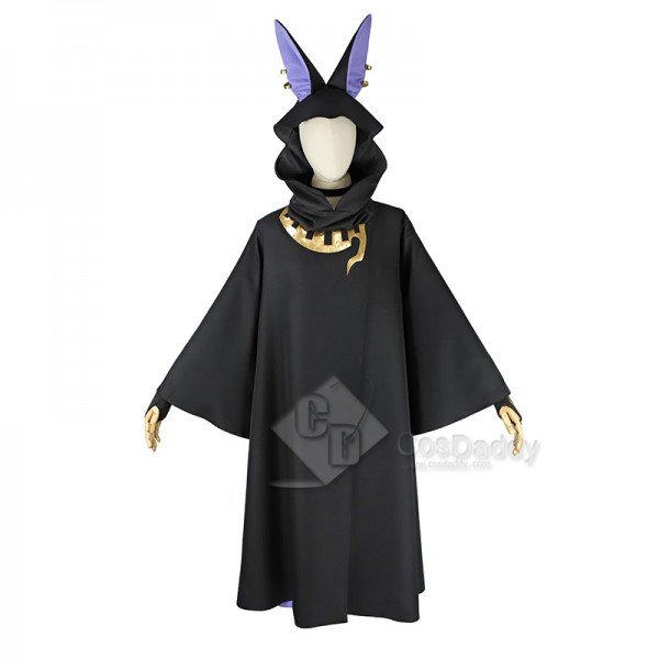 Anime Genshin Impact White Hair Boy Cyno Anubis Style Cosplay Costume Cape Suit