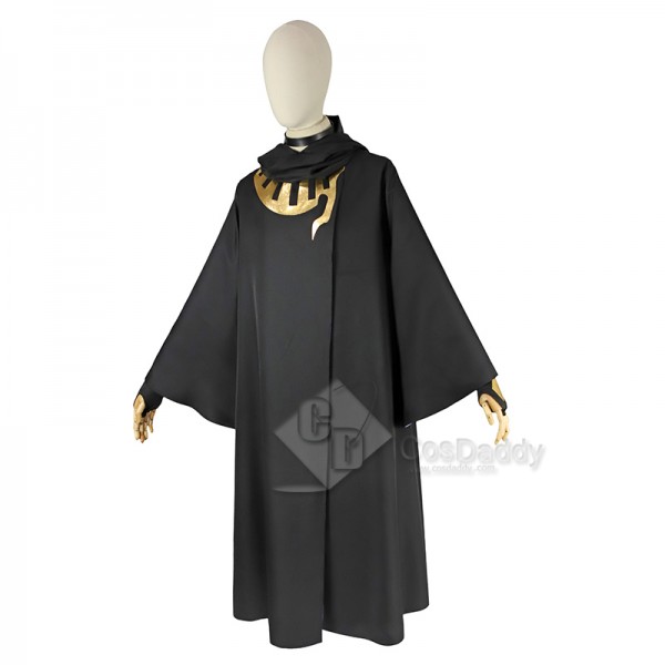 Anime Genshin Impact White Hair Boy Cyno Anubis Style Cosplay Costume Cape Suit