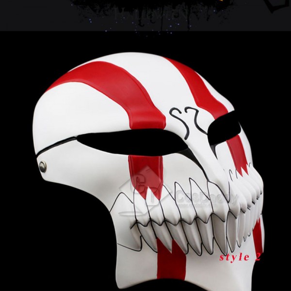 Bleach Ichigo Black Hollow Mask Anime Cosplay Helmet Halloween Prop