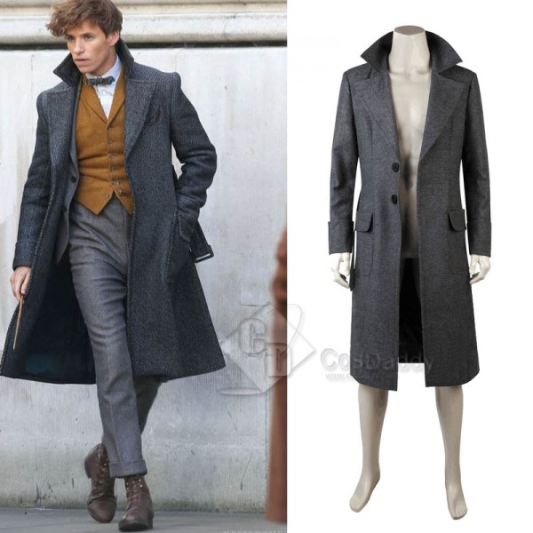 Fantastic Beasts The Crimes of Grindelwald Newt Scamander Coat Cosplay Costume 