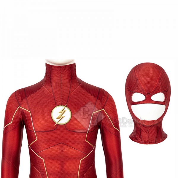 The Flash Season 6 Barry Allen Cosplay Costume Bodysuit Jumpsuit For Kids