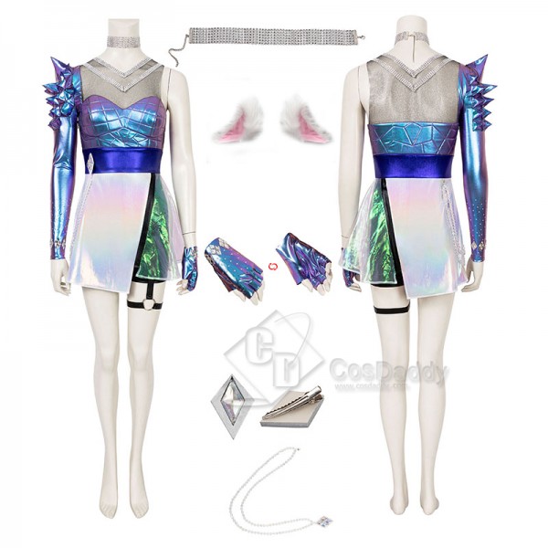 League of Legends LOL 10 KDA Ahri Cosplay Costume Playing Song Cosplay Suit