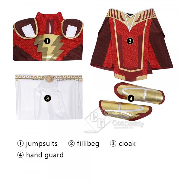 Shazam! Fury Of The Gods Mary Marvel Lady Shazam Cosplay Costume Supergirl Jumpsuit With Shoes