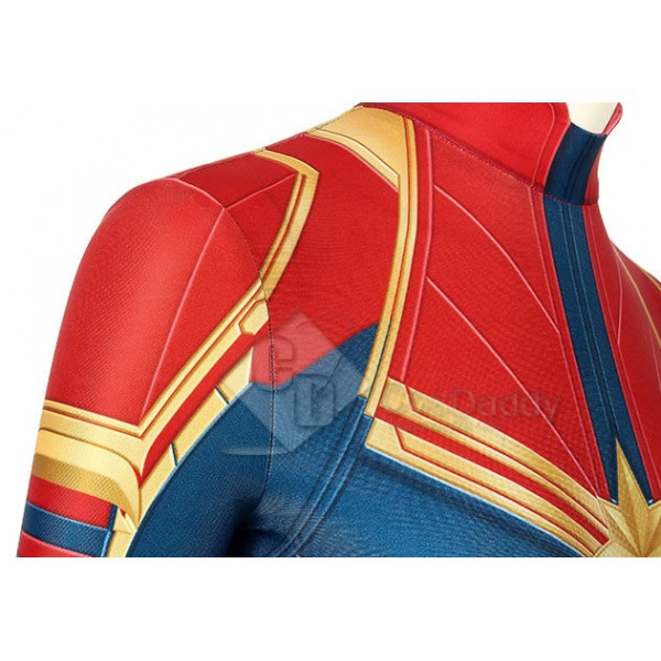 Captain Marvel Superhero Carol Danvers Marvel Costume Women Bodysuit Jumpsuit Cosplay