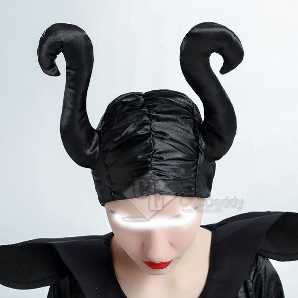 Women's Sexy Maleficent Witch Queen Black Christening Dress Halloween Costume