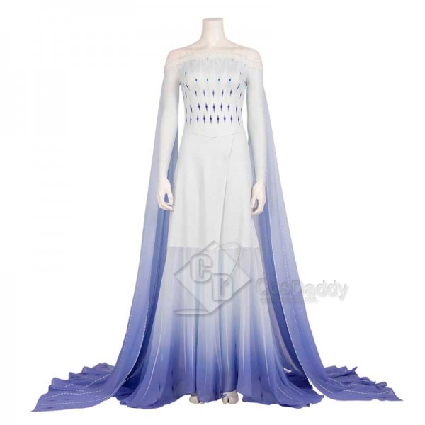 Disney Frozen 2 Elsa Costume White Dress Cosplay for Adults CosDaddy
