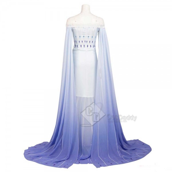 Disney Frozen 2 Elsa Costume White Dress Cosplay for Adults CosDaddy