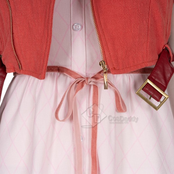 Final Fantasy VII Remake FF7 Cosplay Aerith Gainsborough Costume Dress