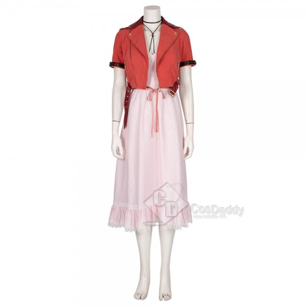 Final Fantasy VII Remake FF7 Cosplay Aerith Gainsborough Costume Dress