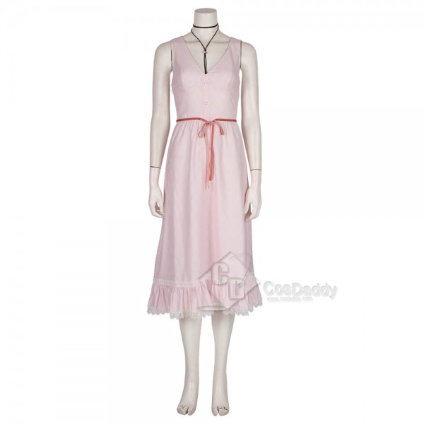 Final Fantasy VII Remake FF7 Cosplay Aerith Gainsborough Costume Dress